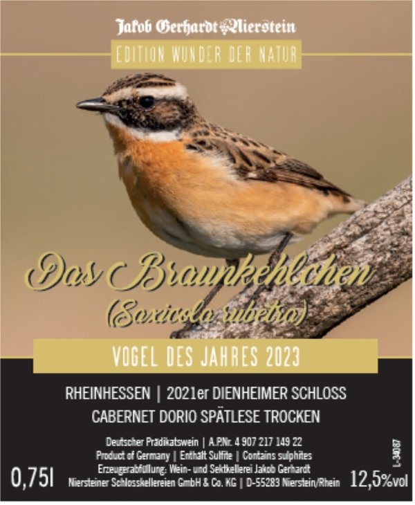 Cabernet Dorio Spätlese trocken Dienheimer Schloss - Edition Wunder der Natur
